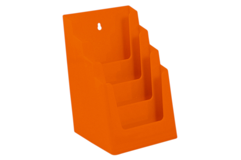 20200551 Literature holder 4 x A5 Orange  Packaged apiece in little b