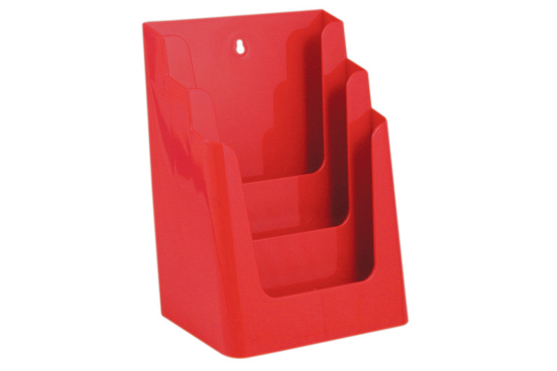 Folderhouder 3 vaks A4 signaalrood 20200652 | Nedco