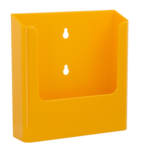 Wall-Literature holder A5 signal Yellow