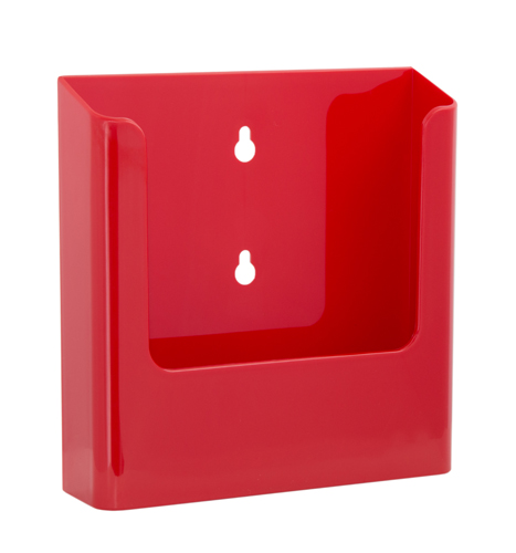 Wall-Literature holder A5 signal Red