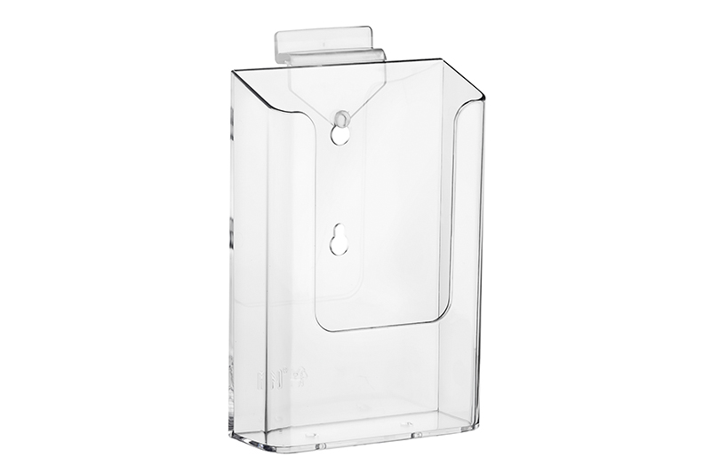 20301090 Wall-literature holder 1/3 A4 Clear  with 1 NedConnect
