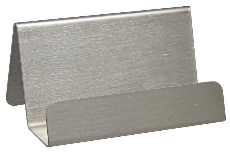 business card holder stainless steel  90x45x50mm (WxHxD)