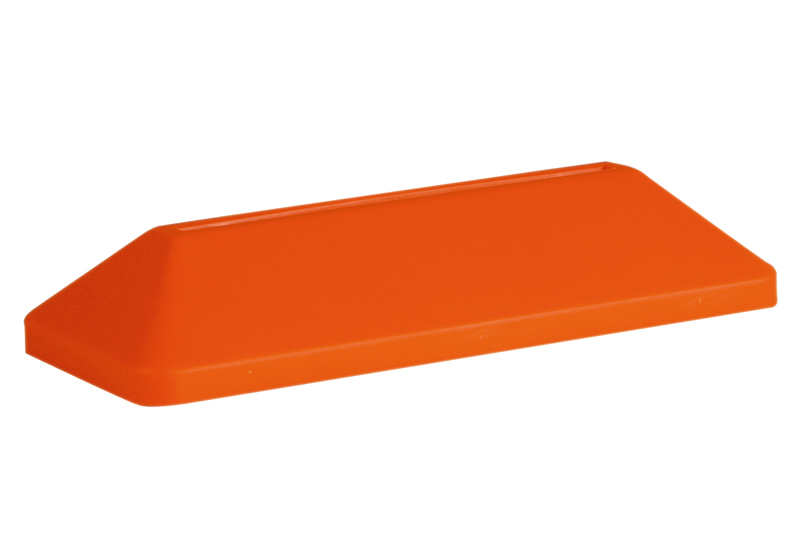 Kaarthouder-voet oranje DIN A5