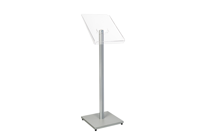 24500690 Free-standing display with 1 brochure holder A3 portrait