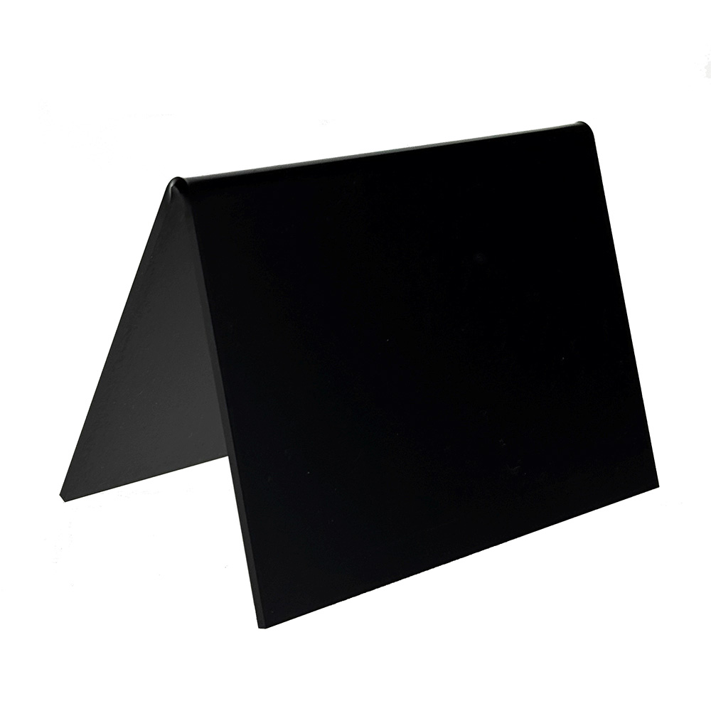 25801001 Krijtbord A-vormig voor op tafel 100x70mm zwart