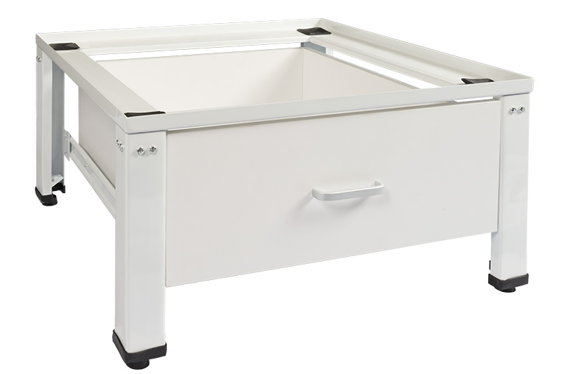 60600100 Washingmachine table 4 adj feet and wooden drawer