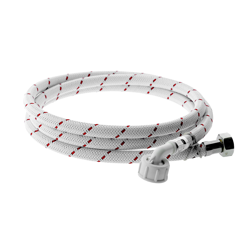 Inlet hose White 2,0 meter 1/2 x3/4
