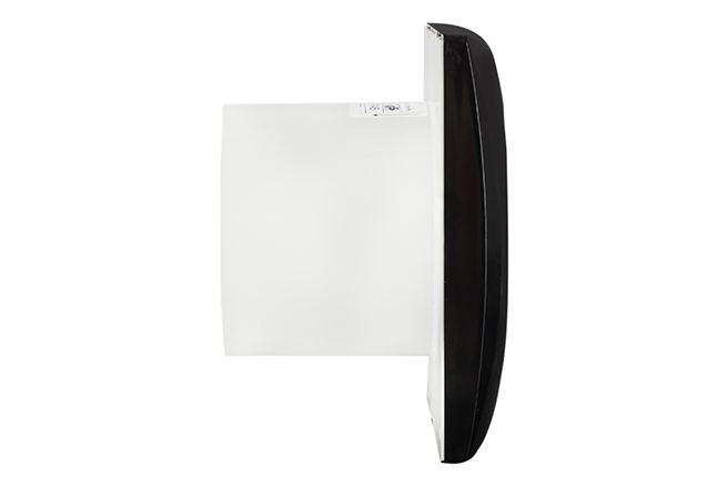Badkamer-/ toiletventilator Silencio 100 T zwart detail 3