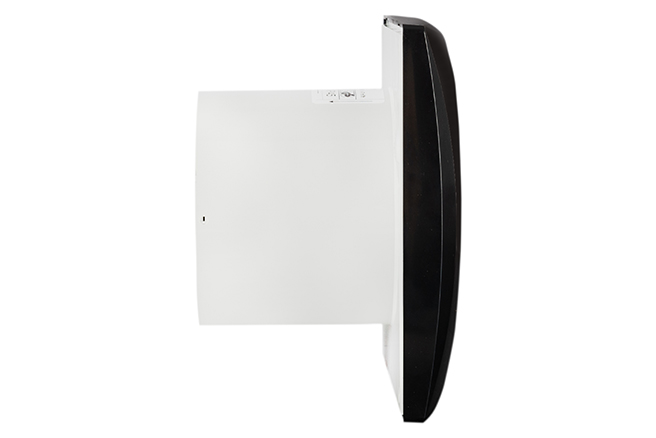 Badkamer-/ toiletventilator Silencio 100 TH zwart detail 3