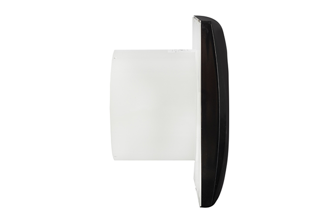 Badkamer-/ toiletventilator Silencio 125 zwart detail 3