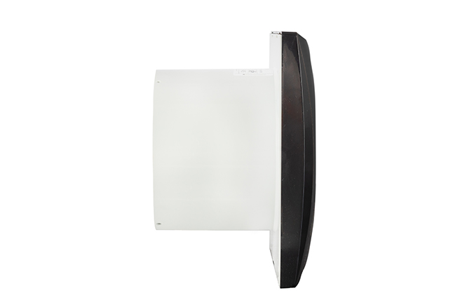 Badkamer-/ toiletventilator Silencio 125 T zwart detail 3
