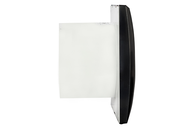 Badkamer-/ toiletventilator Silencio 125 TH zwart detail 3