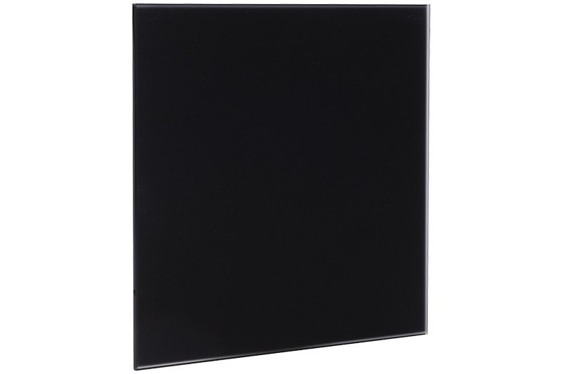 Glazen front tbv AW 100 vlak mat zwart