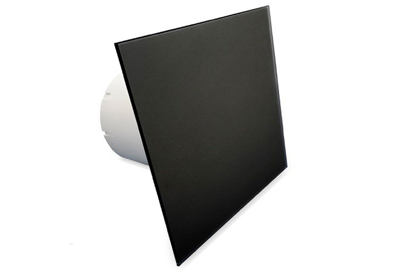 61701001 Glass front panel for AW 125 flat matt black
