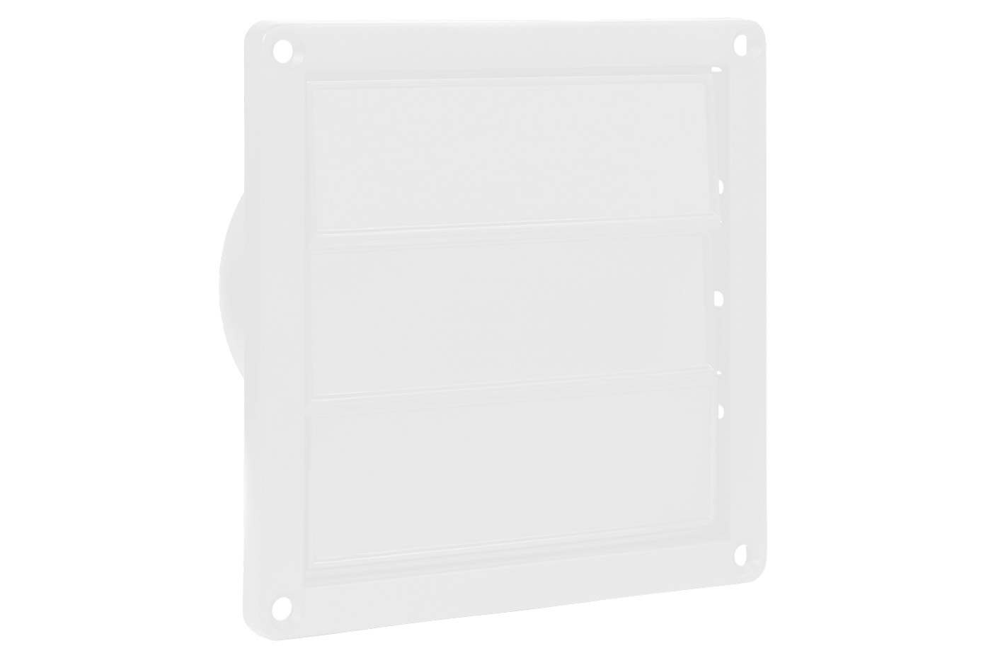 62500600 Wall outlet 100-130mm (4 flaps) White  White.