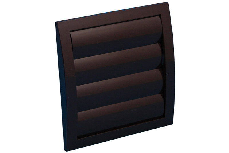 62500902 Grille with shutters Ø 150mm Brown