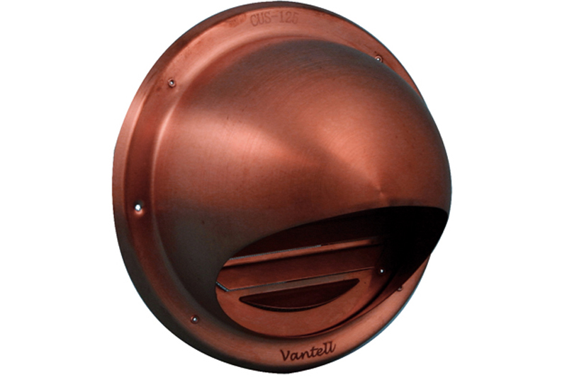Ss air vent bull nose model fine mesh Ø125mm red copper