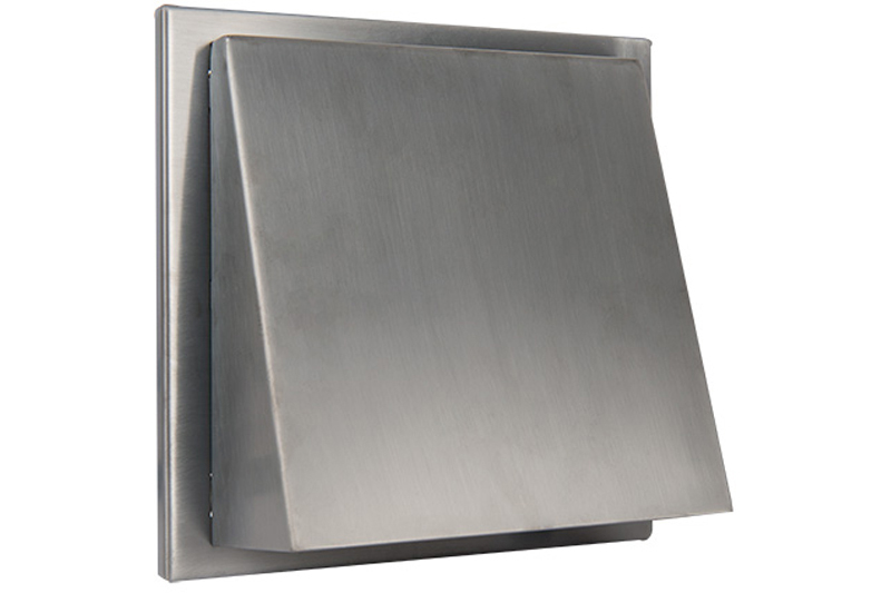 62602313 Stainless steel outdoor air vent angled cowl Ø150mm titanium