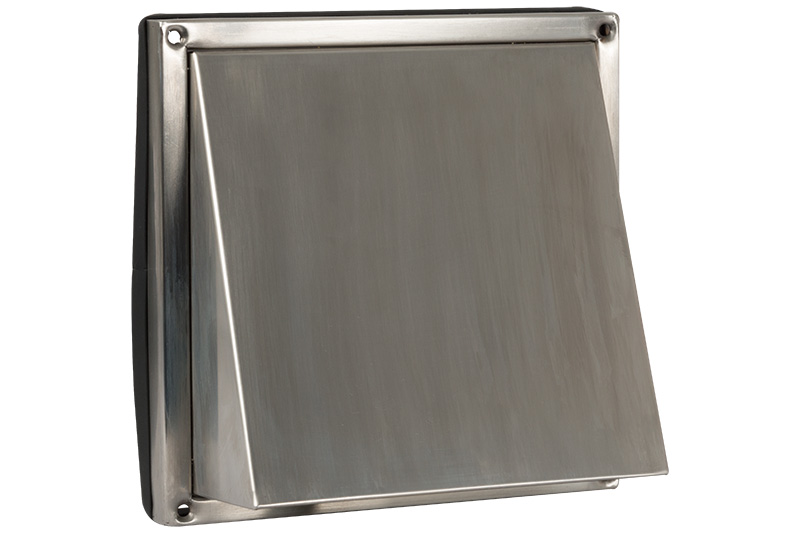 62602811 Stainless steel outdoor air vent angled cowl Ø100mm
