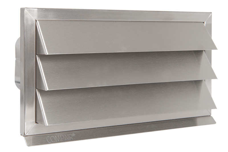 Stainless steel outdoor air vent Eco+ fixed+with non-return