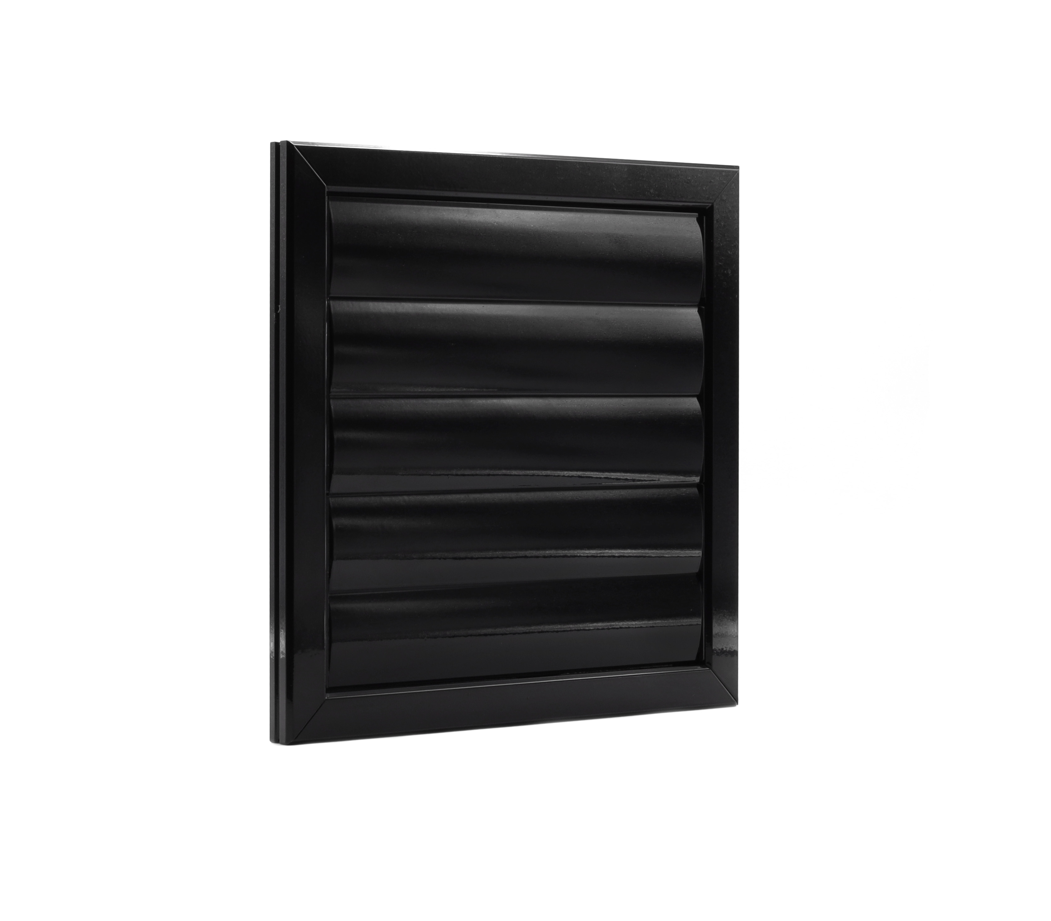 62700401 Aluminium flap grille 305x305mm black