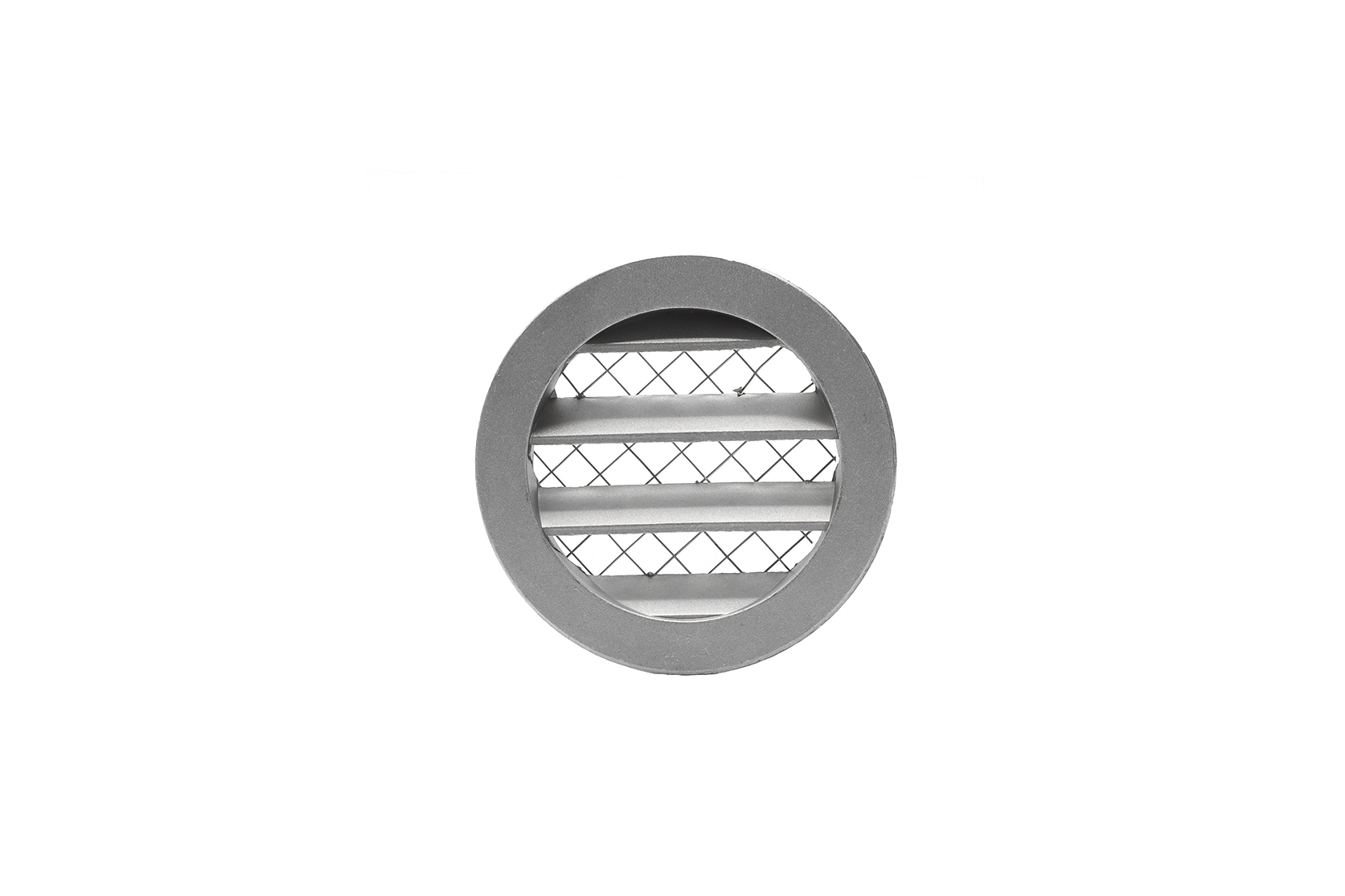 62701307 Aluminium louvred grille with wide mesh Ø80mm
