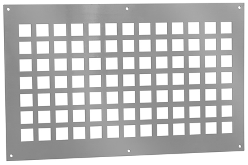 62702907 Aluminium ventilationplate 400x250 blank
