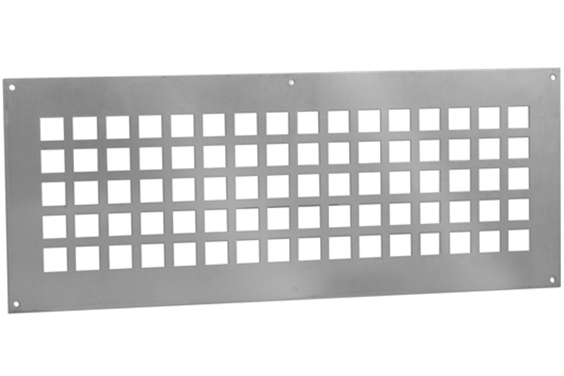 Aluminium ventilationplate 500x200 blank