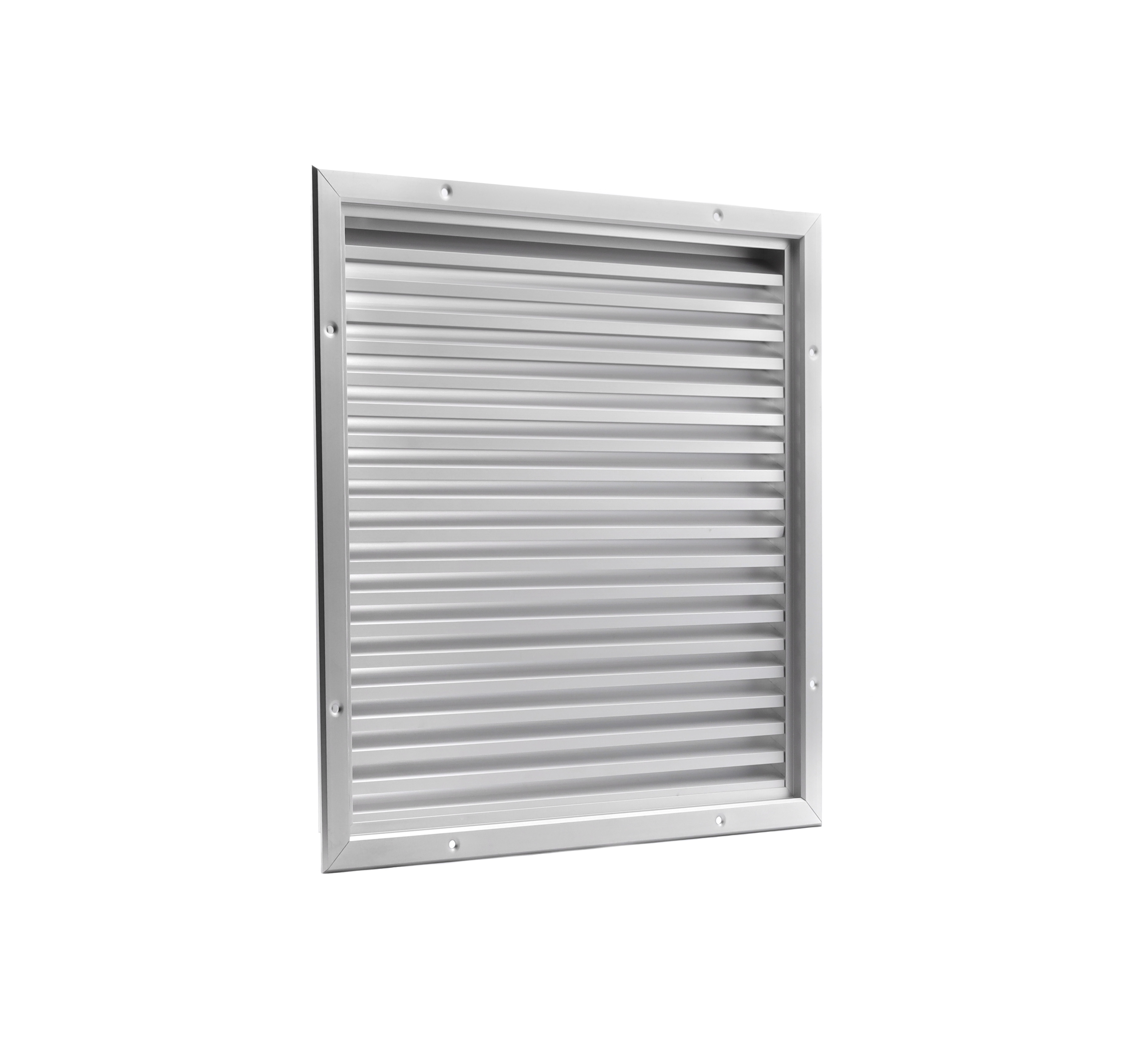 62704717 Alu wall grille with fixed louvres 400x400mm