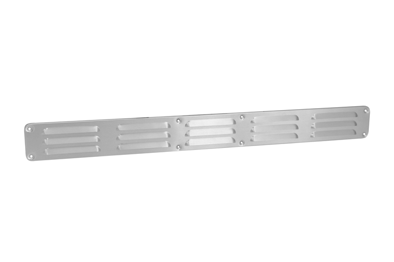 62901607 Alu louvred grille bent edge 650x65mm