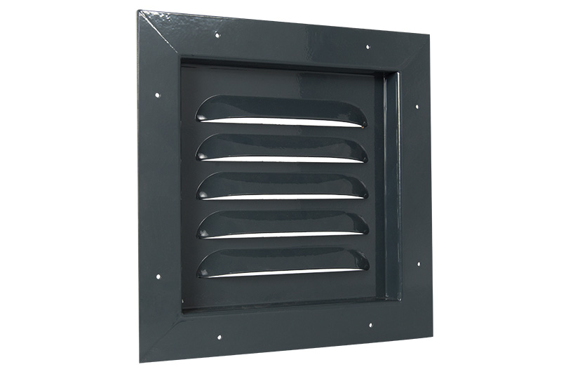 alu louvre vent Heavy Bold 340x340mm recessed/ surface mount