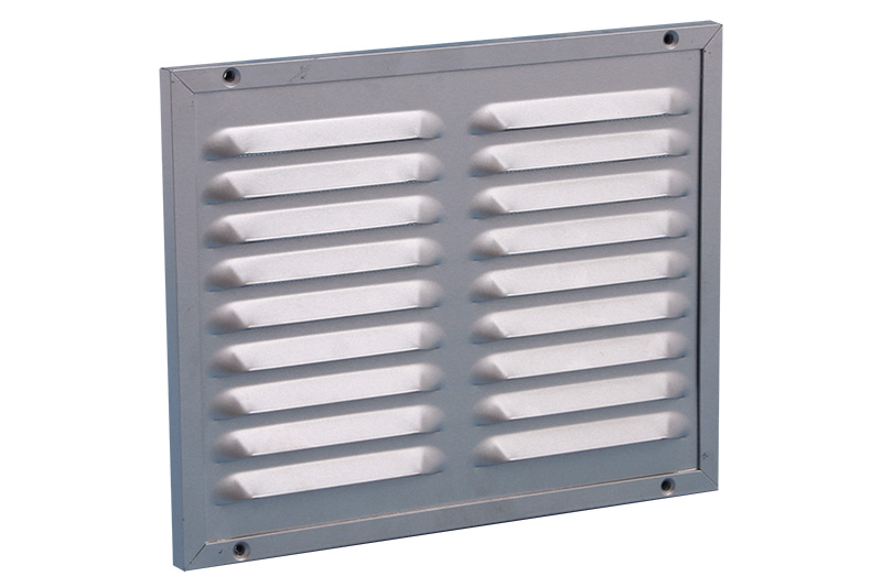 62908907 Alu framed ventilation grille w/ mesh 300x250mm RAL9006