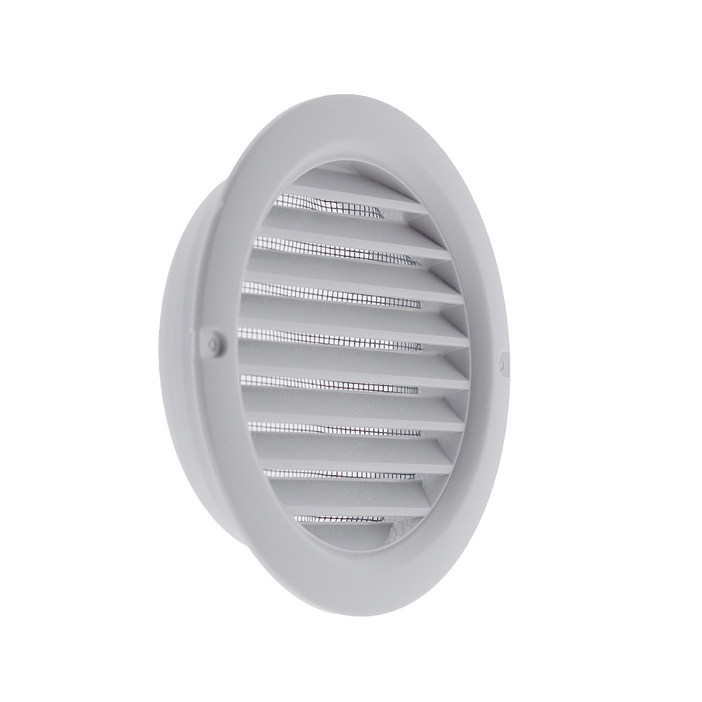 63001500 Round louvred grille Ø 100mm  with insect screen