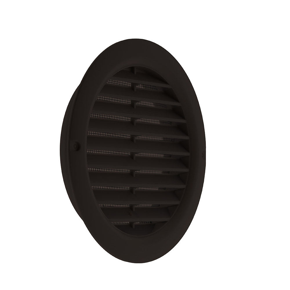 63001602 Round louvred grille Ø 125mm  with insect screen
