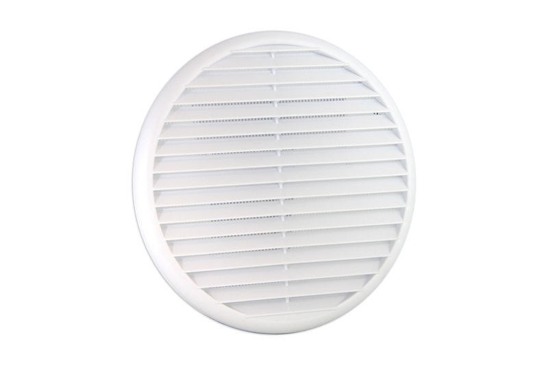 Grille Ø220mm With springs and net White