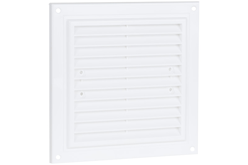 63002100 Louvred grille 150x150mm White