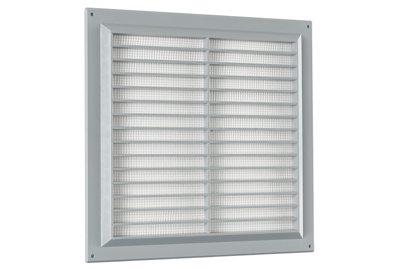 63002205 Louvred grille 250x250mm Grey