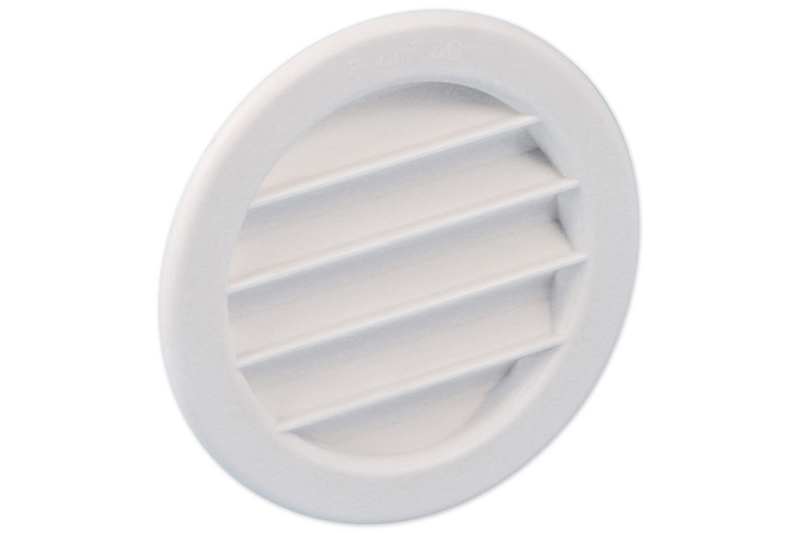63002500 Plastic air vent Ø75mm white