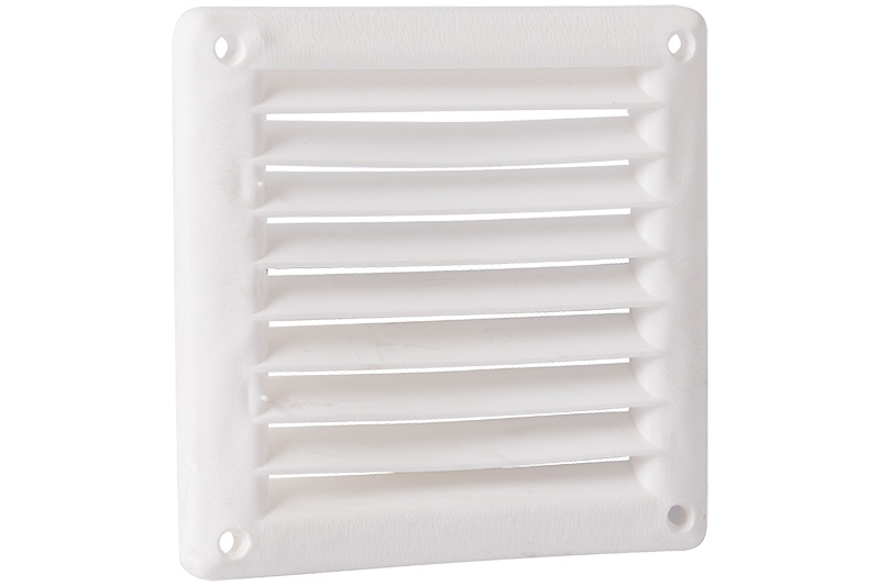 63002600 Plastic louvre vent Wood-Line 100x100mm white