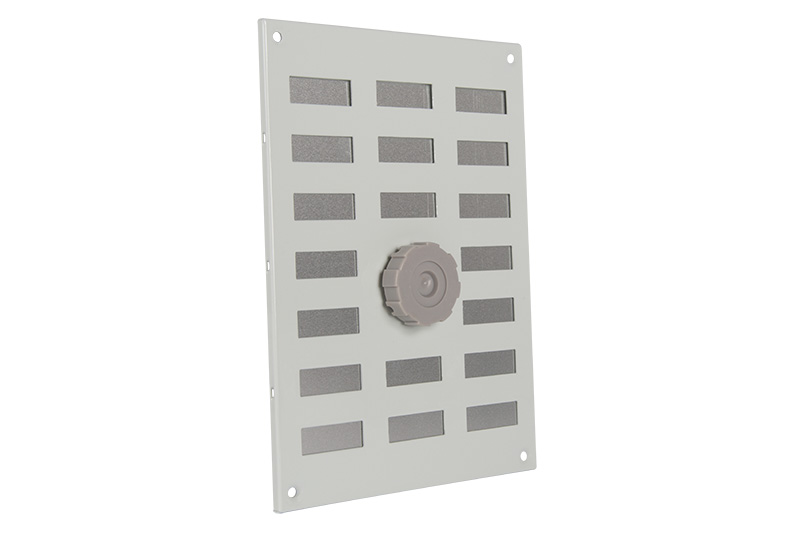 Aluminium adjustable vent with mesh 150x215mm white