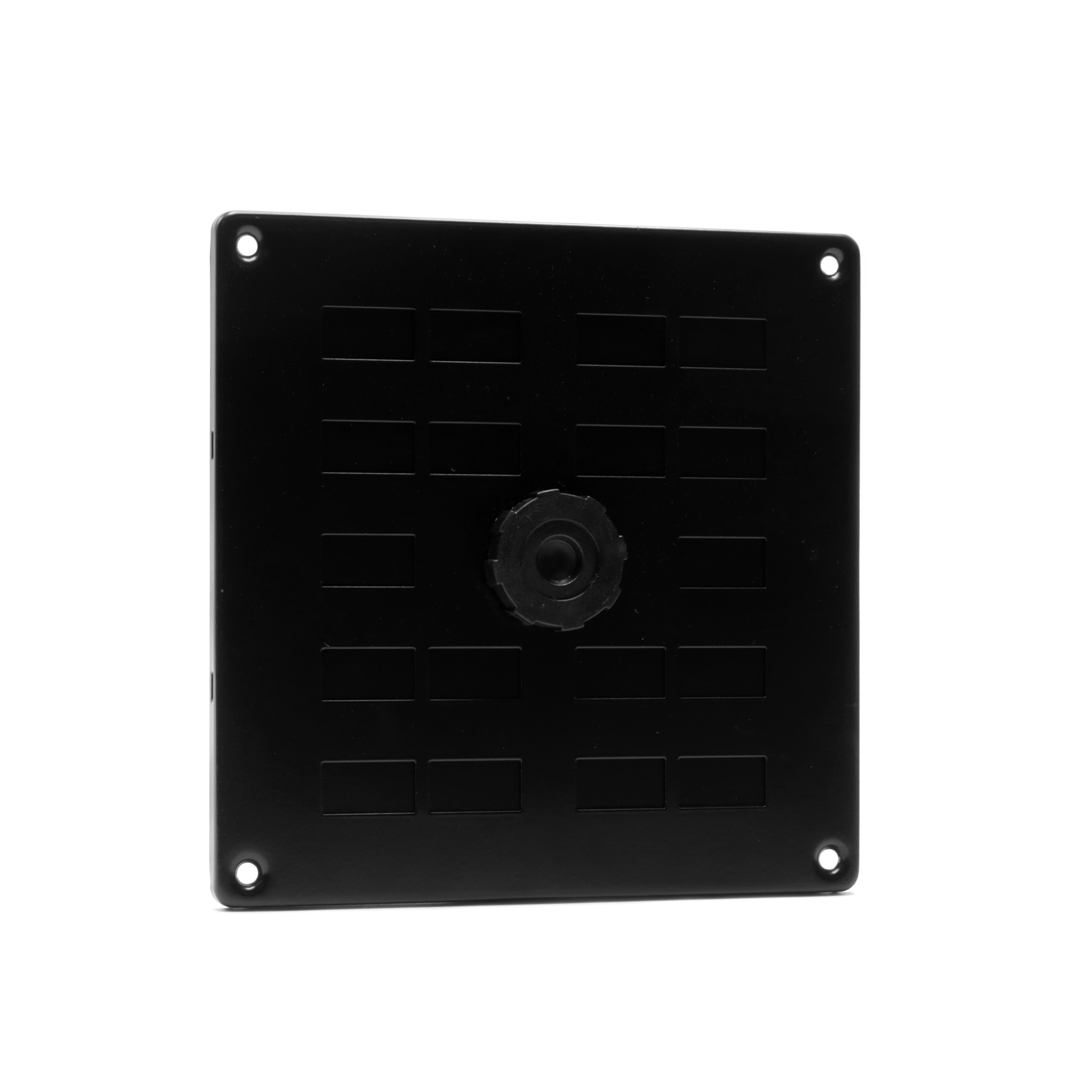 Aluminium adjustable vent with mesh 160x160mm black