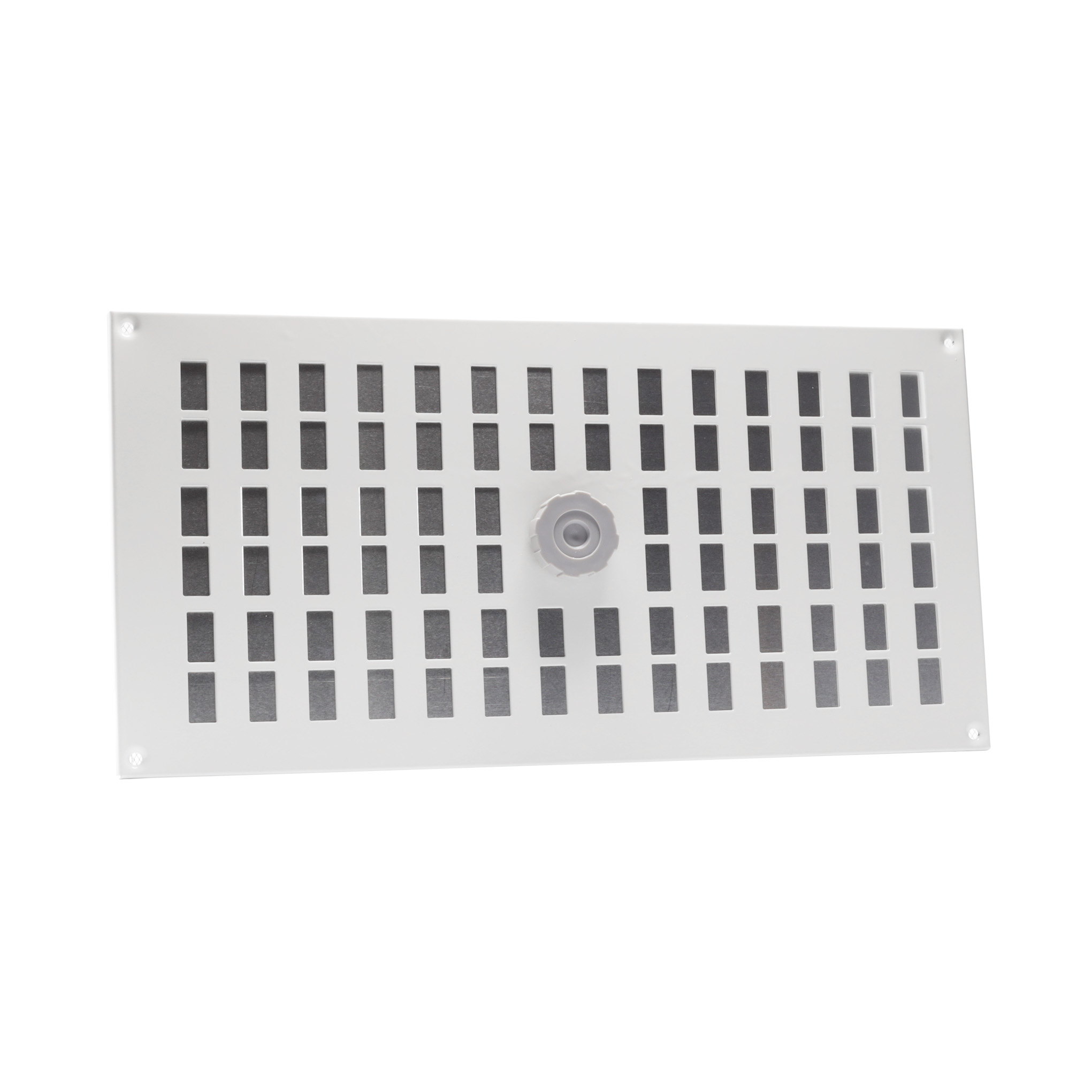 63501100 Aluminium adjustable vent with mesh 400x200mm white
