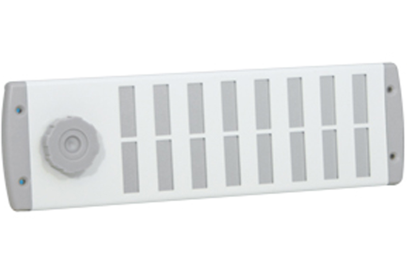 63502800 Bold line shift grille 300x90mm White with knob and wire