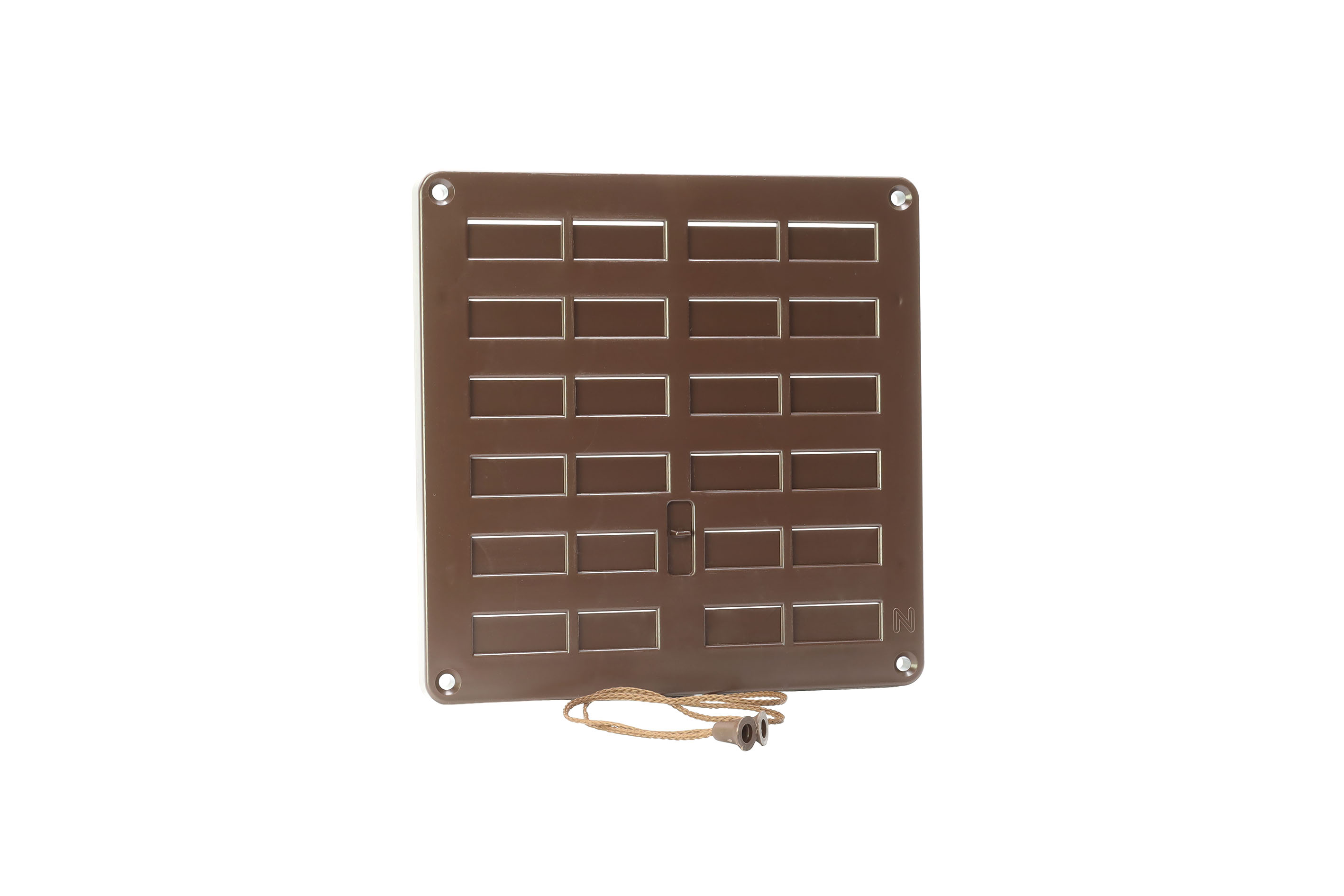 63600202 Lockable ventilation grille 200x200mm  Brown