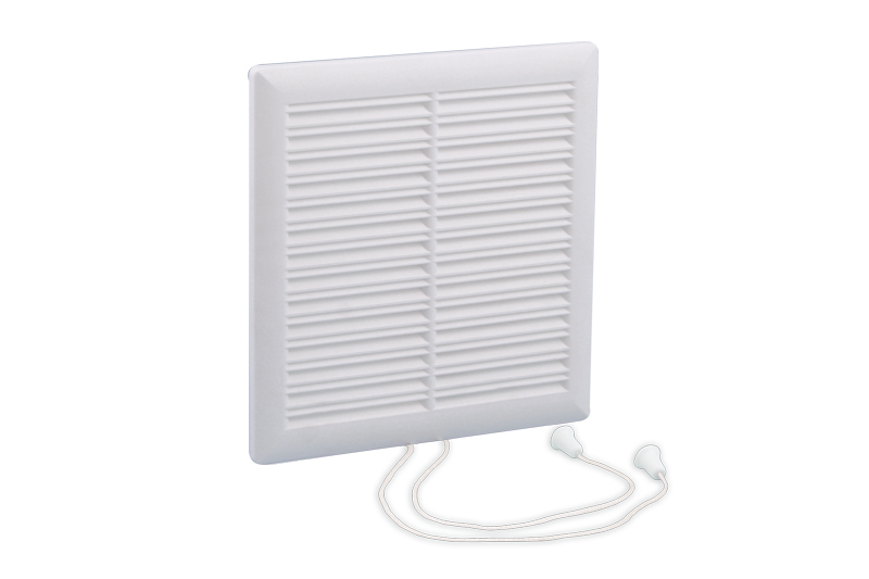 63602600 Synthetic grille with pullcord 160x160mm  White