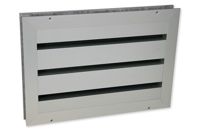 Aluminium sound-absorbing grille 325x125mm