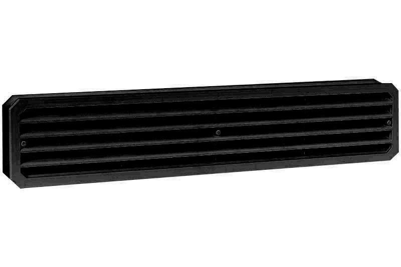 Kunststof deurventilatierooster 451 5x91,7mm zwart