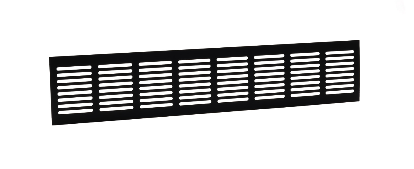 64201001 Skirting grille 400x80mm Black