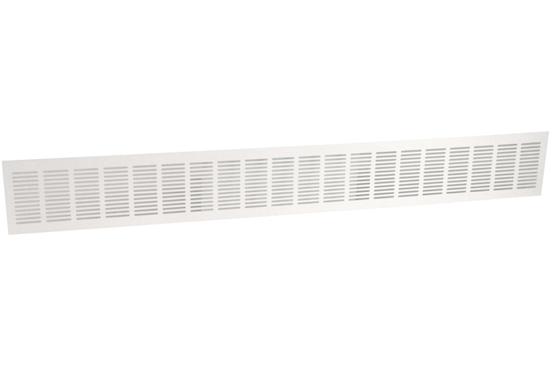 64202600 Aluminium plinth vent 1000x130mm white