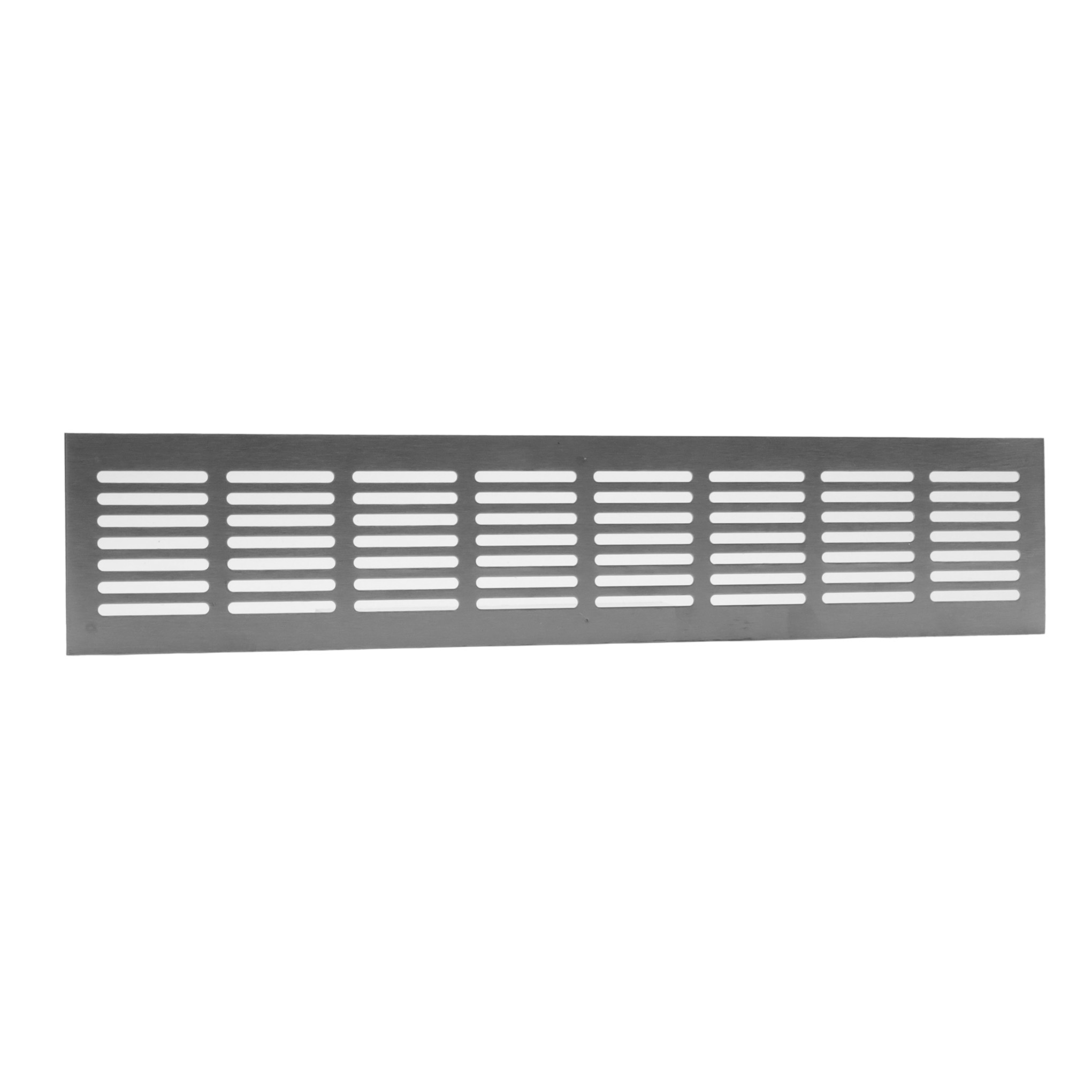 64400111 Skirting grille 400x80mm Stainless steel